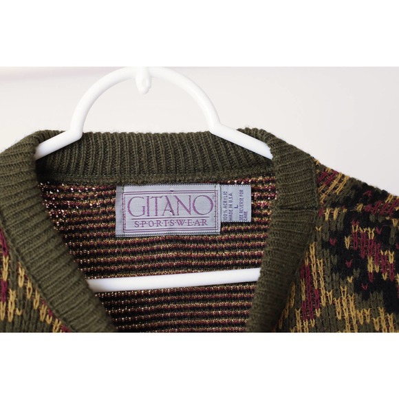 Vintage Gitano Men's Large Sweater Made in USA - Picture 2 of 4